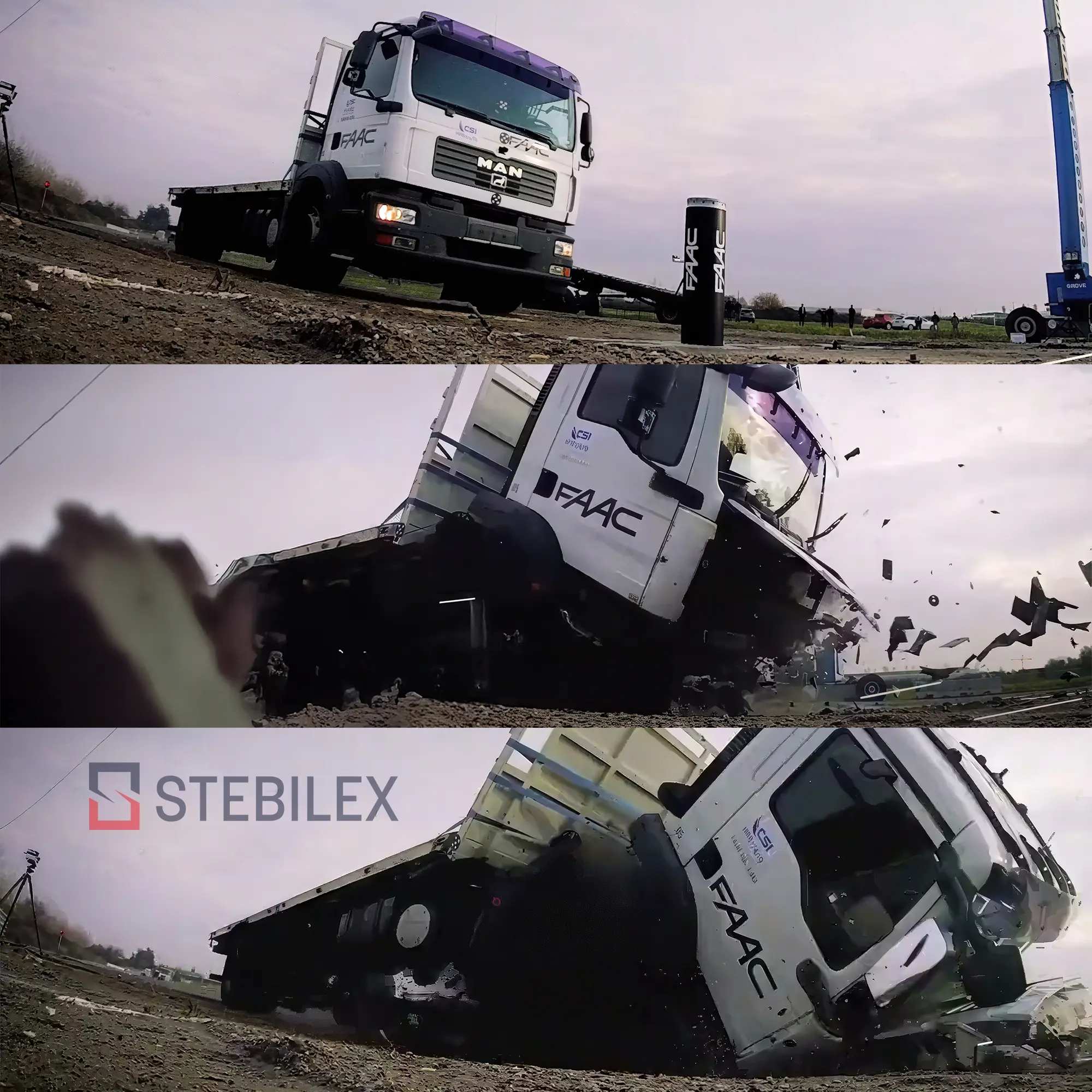 Anti-ram Hydraulic Bollards from stebilex