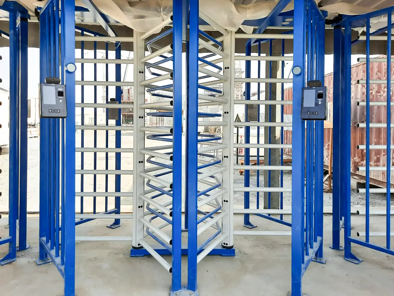 Multiple RTD-20 Series Full Height Rotor Turnstiles