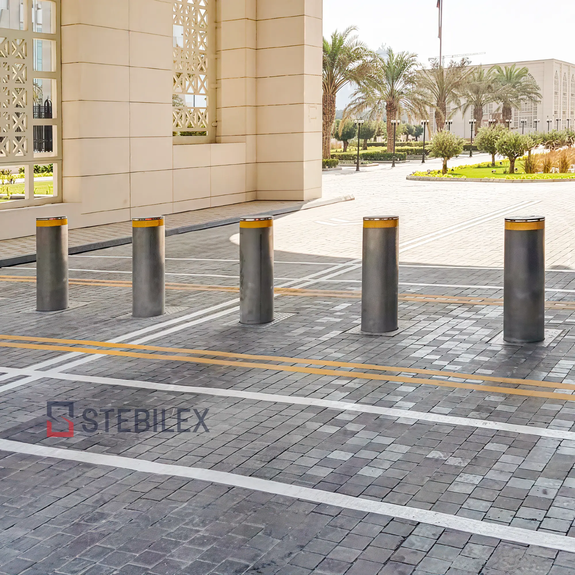 Traffic-control Hydraulic Bollards from Stebilex