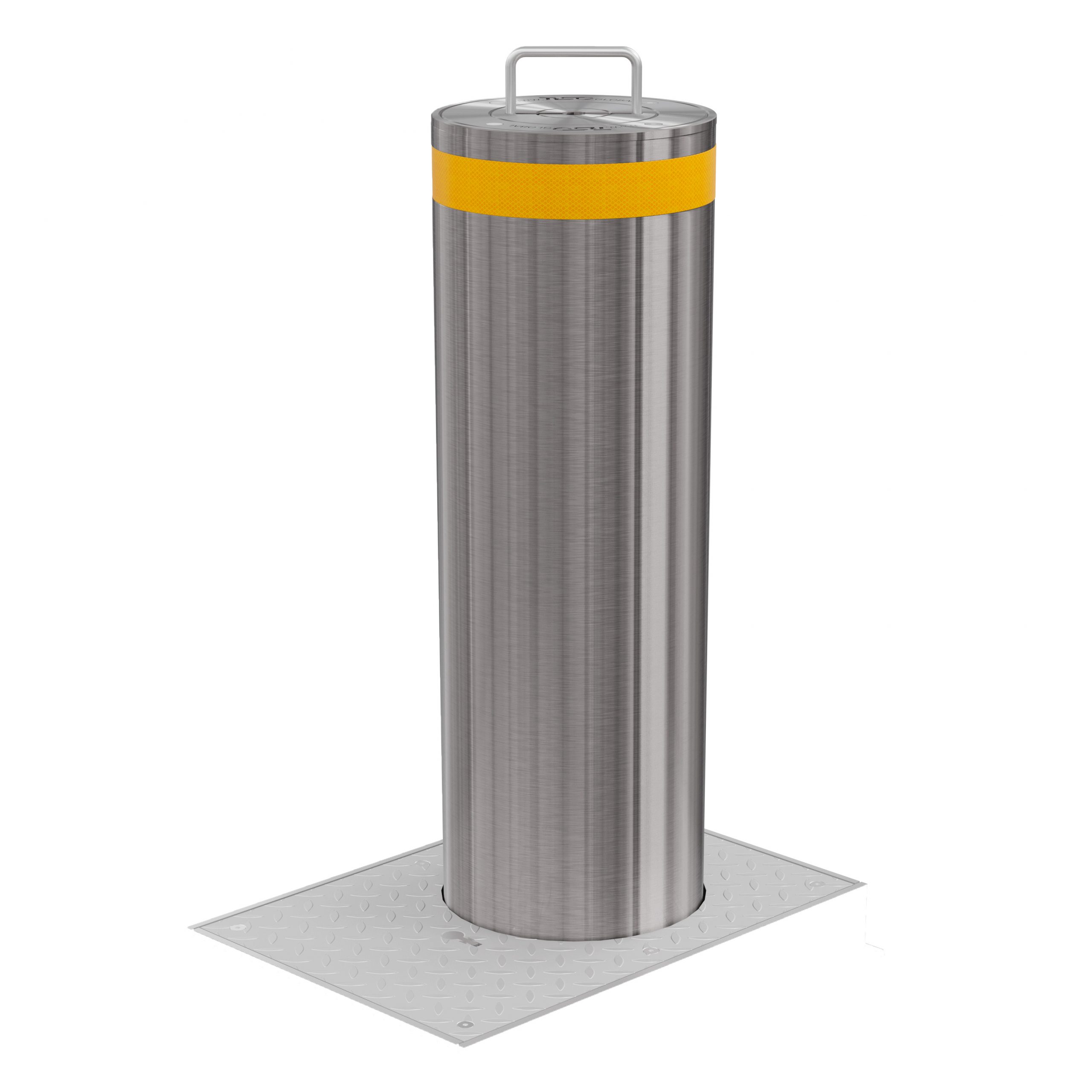 traffic manual retractable bollards stainless steel rb345-554